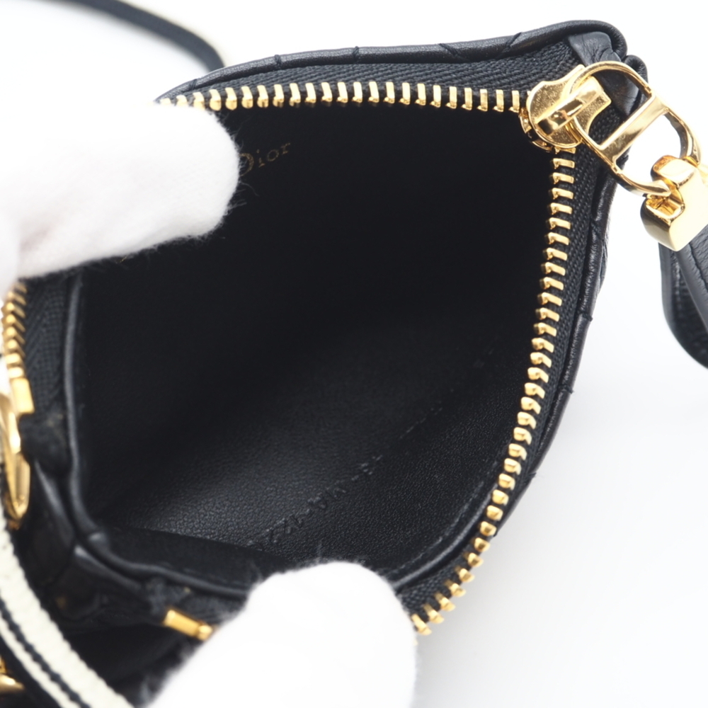 Christian Dior Caro Multifunction Cannage Pouch Shoulder Bag S5036UWHC Black ... - Picture 13 of 15